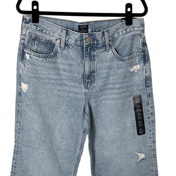 NWT J. Crew 90s Vintage Baggy Jean in Light Wash Denim BX557 Size 30P - Picture 10 of 12
